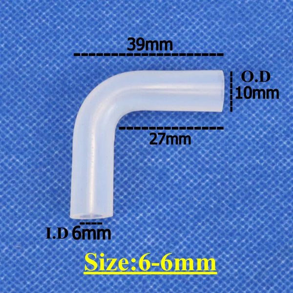 Plastic 90-Degree Equal Elbow Barb Connector – Hose to Hose