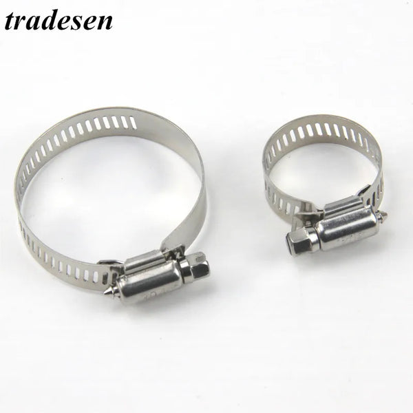 Premium 304 Stainless Steel Worm Gear Hose Clamps – Adjustable Pipe Tube Clips