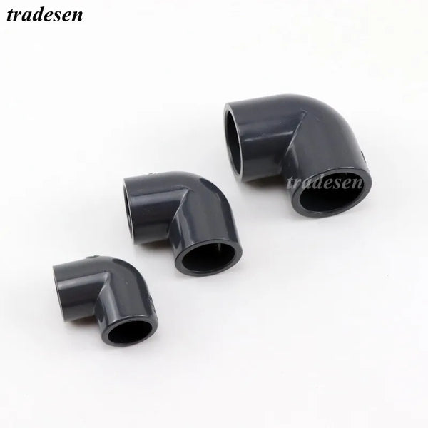 Premium Pure Black UPVC 90-Degree Elbow - Light-Blocking Slip Pipe Fitting (20mm to 50mm ID)
