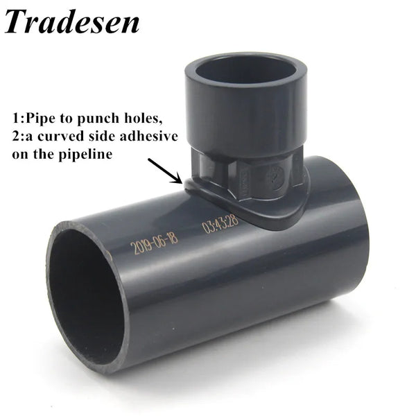 Premium UPVC Saddle Tee - Add-A-Branch Pipe Tap & Repair Fitting (32mm to 225mm)