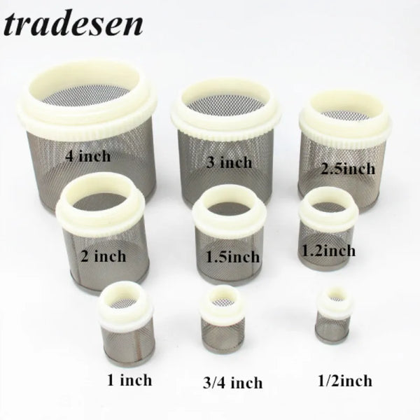 Threaded Stainless Steel Water Pump Intake Pipe Filter for Aquarium Tanks