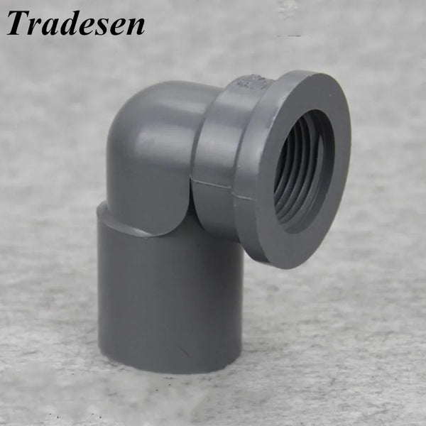 Premium Grey PVC Reinforced Female Threaded Elbow (20mm-32mm) - Slip x FPT 90-Degree Connector