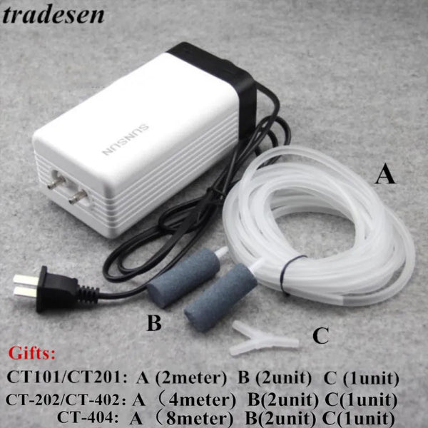 Silent Double Outlet Mini Air Compressor Pump for Aquarium Tanks
