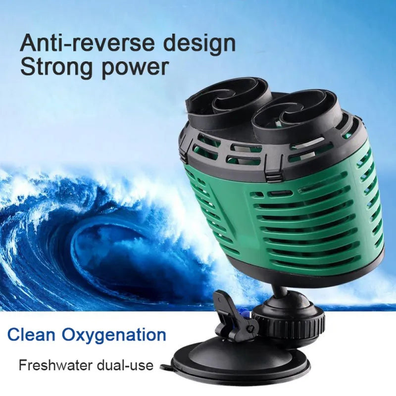 Premium 360° Aquarium Wave Maker Pump (3W-24W) | Single & Double Head Circulation Surf Pump | ⚠️ 220V Only