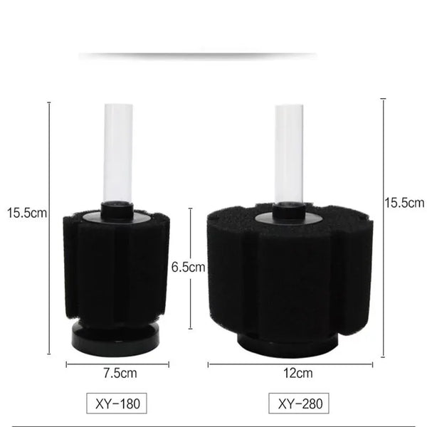 Biochemical Sponge Skimmer Filter for Aquarium Air Pump Filtration