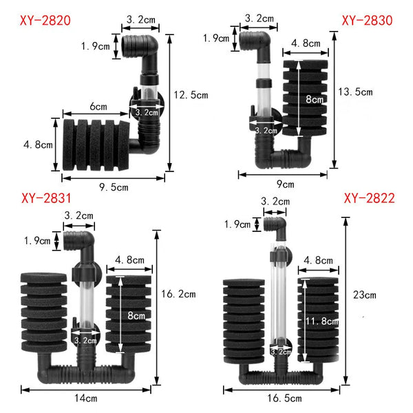 Biochemical Sponge Air Pump Filter for Aquarium Fish & Shrimp Ponds