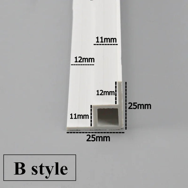 Premium Aquarium Double-Layer Sliding Track Trim - Glass Lid Edge Profile (2 Pcs x 0.5m)