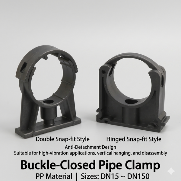 Heavy-Duty Snap-In Locking Pipe Clamps - Vibration Resistant Tube Hanger Bracket