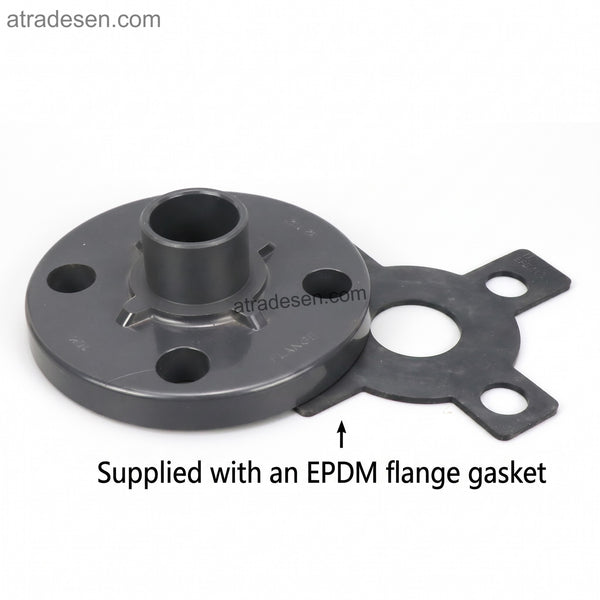 Premium SH UPVC Spigot Flange - Universal ANSI/DIN/JIS Multi-Standard Adapter (20mm to 110mm OD)