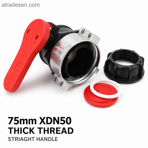 Heavy-Duty 75mm IBC Tote Tank Ball Valve (DN50 / 2