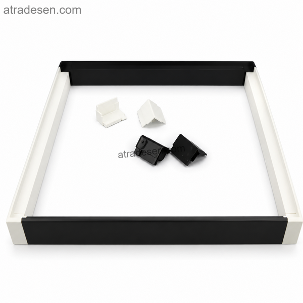 Heavy-Duty Aquarium Sump Riser Strip (51mm Height) | PVC Bottom Filter Raised Base Profile | No-Miter Corner Connectors