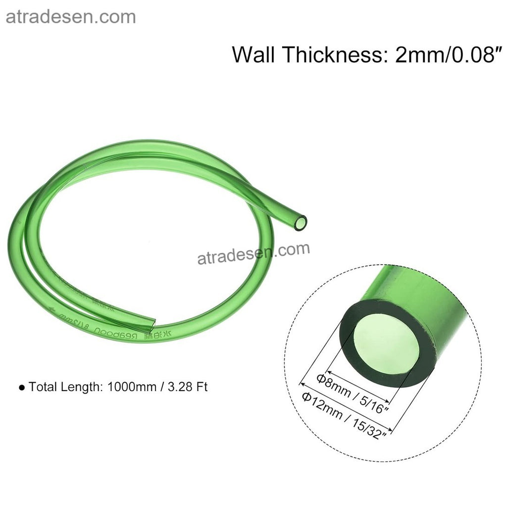 Heavy Duty Green Flexible Water Hose: Frost-Resistant Thickened PVC Tubing for Garden Watering (ID 13mm to 38mm)