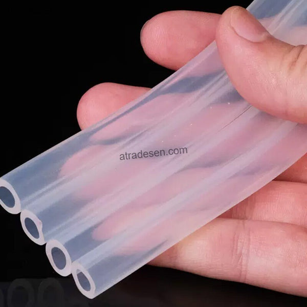 High Clear Flexible Silicone Tubing, Medical-Grade & Odorless Sanitary Hose for Drinking Water (1mmx2mm to 32mmx41mm)