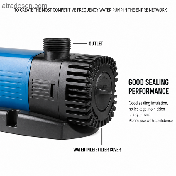 JTP Series Variable Frequency Water Pump (1800-5800 L/h) | Ultra-Quiet Amphibious Return Pump | Smart Stall Protection