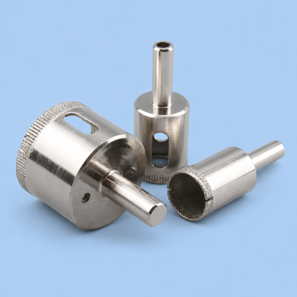 Jungong Diamond Coated Hole Saw Bit | Electroplated Emery Core Drill for Glass, Tile, Acrylic & Rigid Plastic (6mm - 90mm) - Atradesen