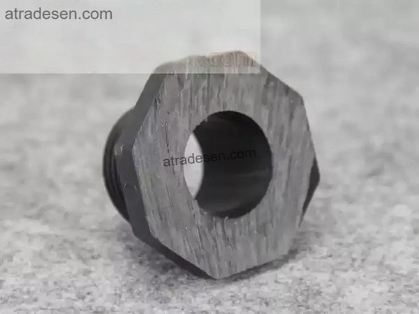 Machined Flat Base UPVC Male Thread Connector (20-50mm) | Single-Sided External Thread Adapter | Custom Flush Fit