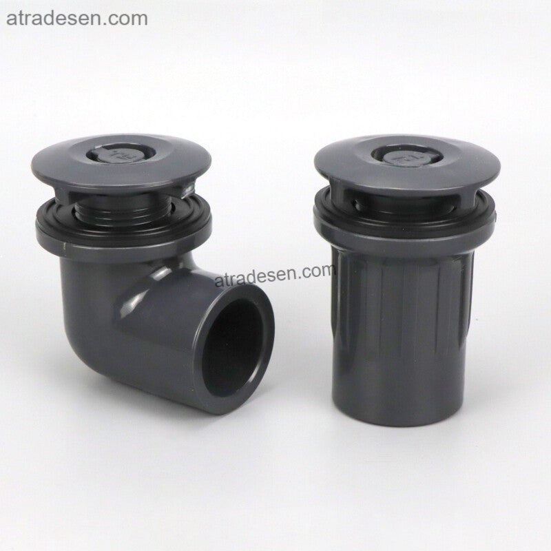 Premium UPVC Raised Cap Aquarium Drain (20/25mm) | 360° Intake Bottom Bulkhead & Valve Kit | Anti-Clog Plumbing
