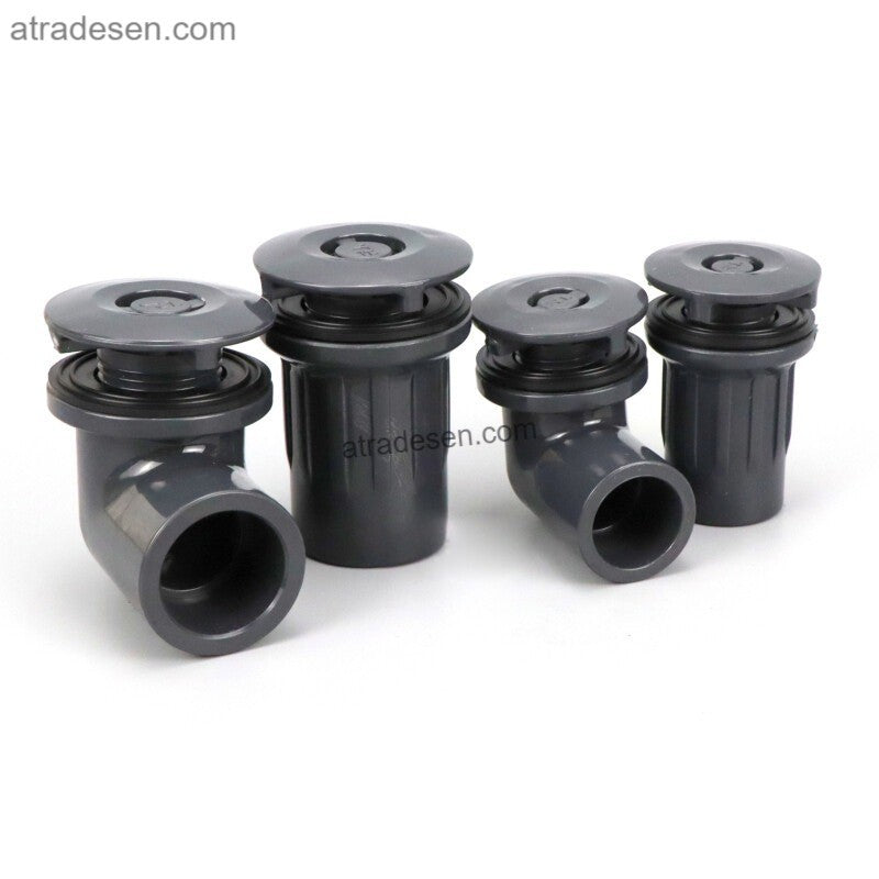 Premium UPVC Raised Cap Aquarium Drain (20/25mm) | 360° Intake Bottom Bulkhead & Valve Kit | Anti-Clog Plumbing