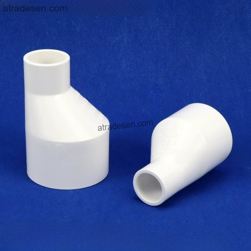 Heavy-Duty PVC Eccentric Reducer (63mm-75mm) - Industrial Flush Coupling
