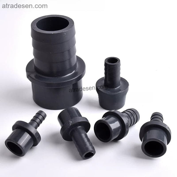 UPVC Pipe Spigot to Hose Barb Adapter - Heavy Duty Rigid to Flexible Tube Connector (1.6MPa)