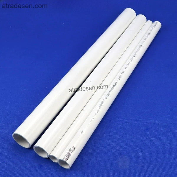 White PVC Aquarium & Garden Pipe (20mm-50mm) - Non-Toxic DIY Rigid Tubing