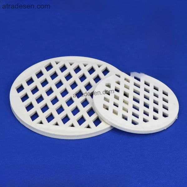 Premium White PVC Round Floor Drain Grate (44mm-200mm) - Filter Mesh Cover