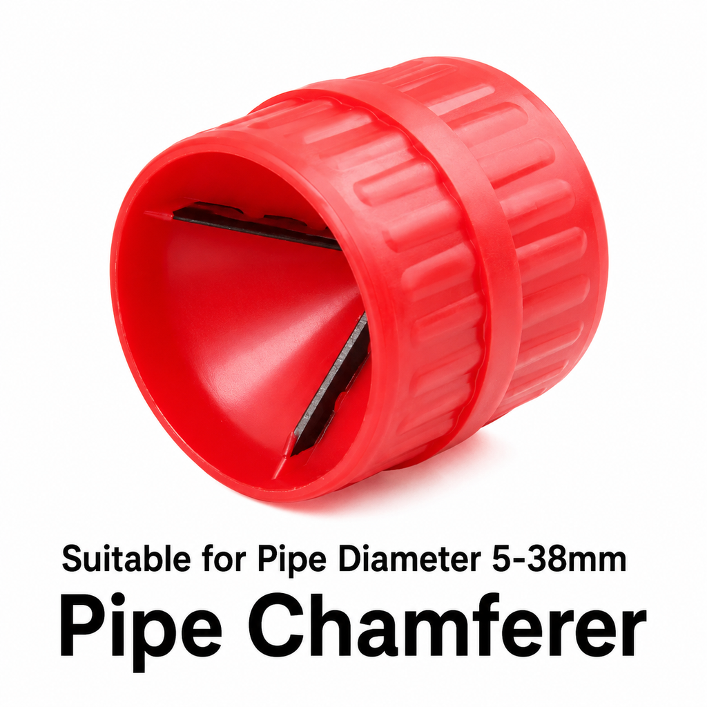 Plastic Inner-Outer Pipe Reamer & Deburring Tool | Dual-End Chamferer for 5-38mm Copper & Plastic Tubing - Atradesen