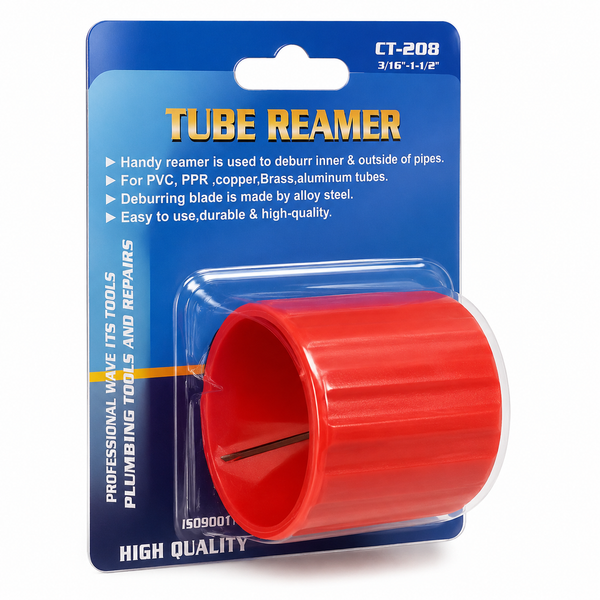 Plastic Inner-Outer Pipe Reamer & Deburring Tool | Dual-End Chamferer for 5-38mm Copper & Plastic Tubing - Atradesen