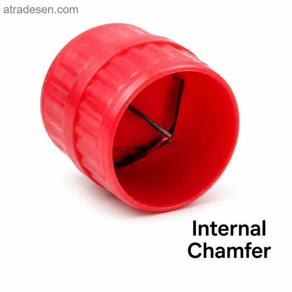 Plastic Inner-Outer Pipe Reamer & Deburring Tool | Dual-End Chamferer for 5-38mm Copper & Plastic Tubing - Atradesen