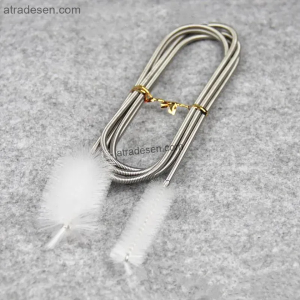 Premium 150cm Flexible Aquarium Pipe Cleaning Brush - Stainless Steel Double-Ended Spring Tube Cleaner