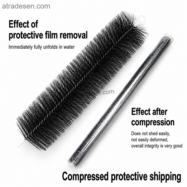Premium 304 Stainless Steel Pond Filter Brush (12cm Dia.) | Koi Pond & Sump Bio-Media Silencer | Sold Per Piece