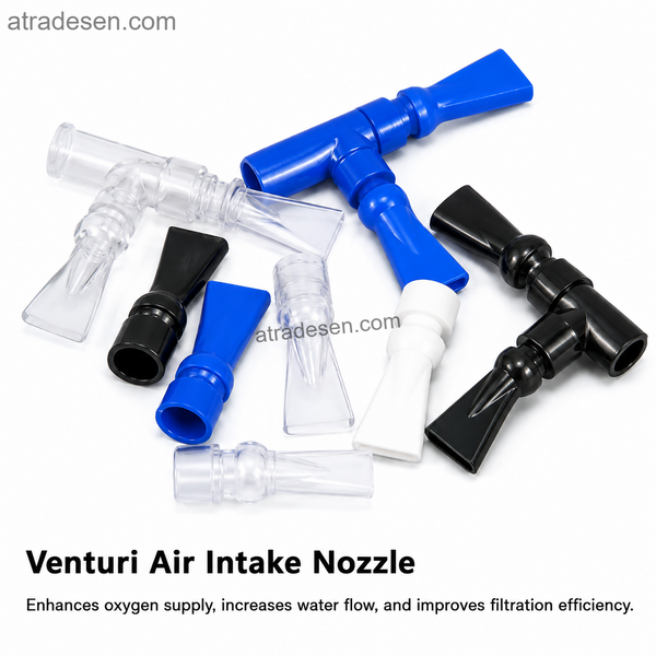 Premium 360° Adjustable Aquarium Duckbill Nozzle (I.D 20 / O.D 25mm) | Single & Double Return | Anti-Siphon / Venturi Option