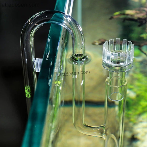 Premium Acrylic Aquarium Surface Skimmer Float (16.5-20mm)  Auto-Adjusting Oil Film Remover  Swirl Vortex Lily Pipe