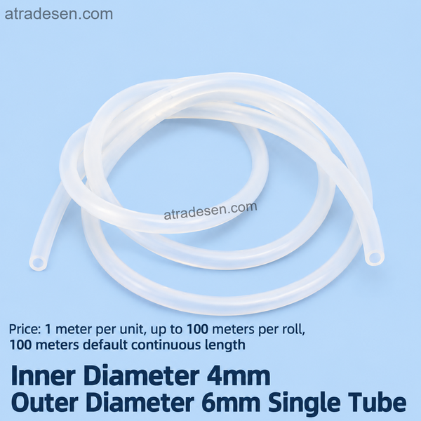 Premium Aquarium Air Pump Tubing & Porous Aeration Hose | Multi-Row Ribbon Silicone Tube | Priced Per 1 Meter Length