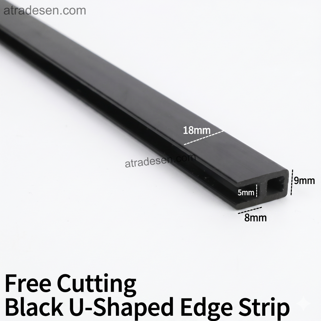 Premium Aquarium Glass Cover Edge Trim (1 Meter) - 5mm DIY Sliding Lid Frame Profile