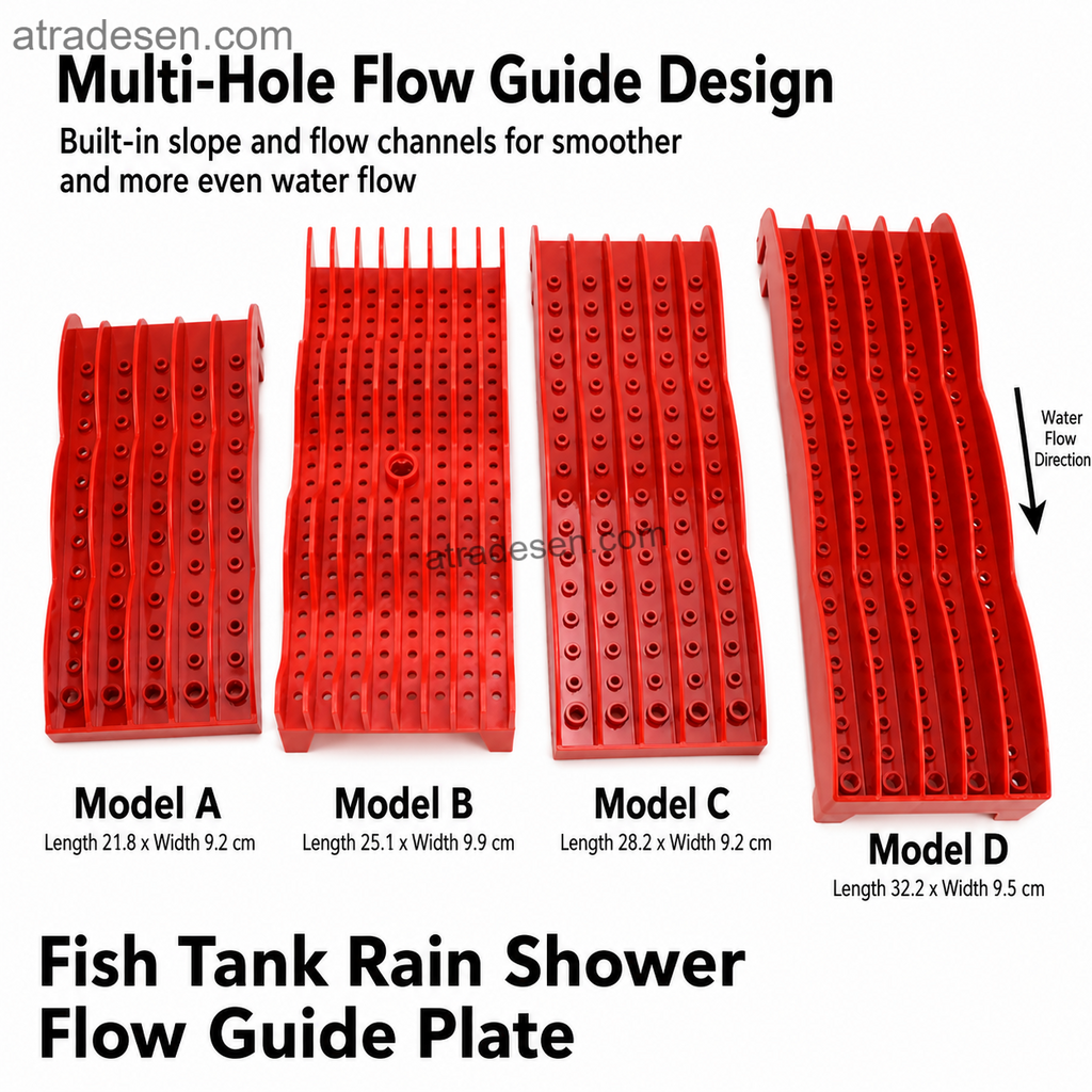 Premium Aquarium Rain Shower Flow Guide Plate | Dry-Wet Separation Sump Drip Tray | Filter Media Oxygenator