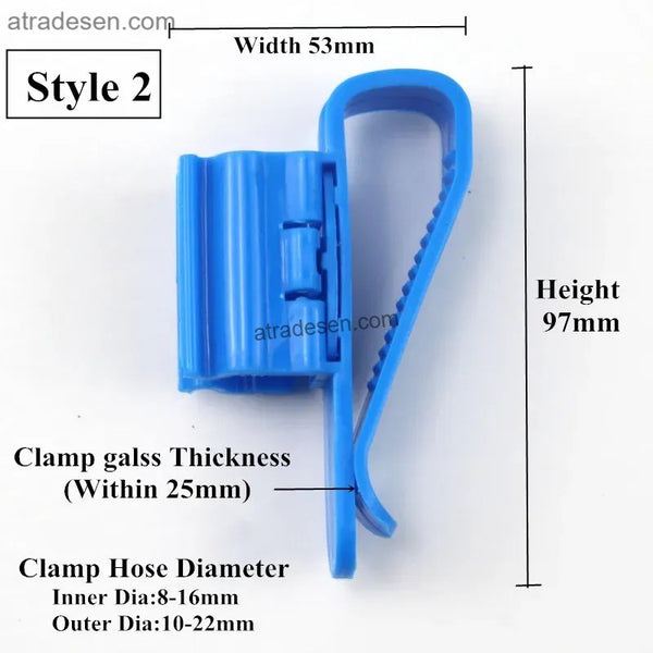 Premium Aquarium Water Change Hose Holder Clamp - Hands-Free Fish Tank Tube Fixer Mount