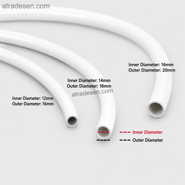 Premium Bendable Aluminum-Plastic Composite Tube (16-20mm O.D.) | Shape-Retaining DIY Pipe for Props & Plumbing | 1 Meter