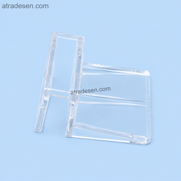 Premium Clear Acrylic Aquarium Lid Support Brackets (6-12mm) | Rimless Tank Glass Cover Clips | Overhead Filter Mount