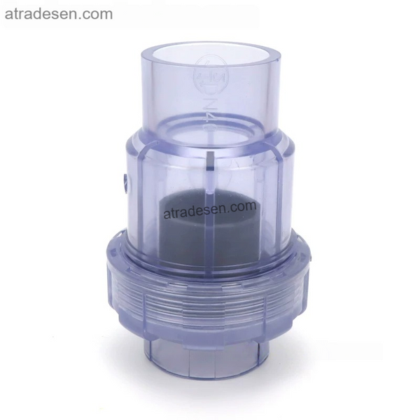 Premium Clear UPVC Check Valve (20-63mm)  Flap & Ball Type Non-Return Valve  Transparent Aquarium Anti-Siphon Plumbing