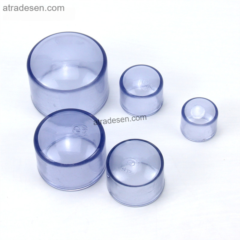 Heavy-Duty Clear UPVC End Cap (90-110mm) | Industrial Transparent Plumbing Slip Plug | Chemical Resistant Pipe Seal