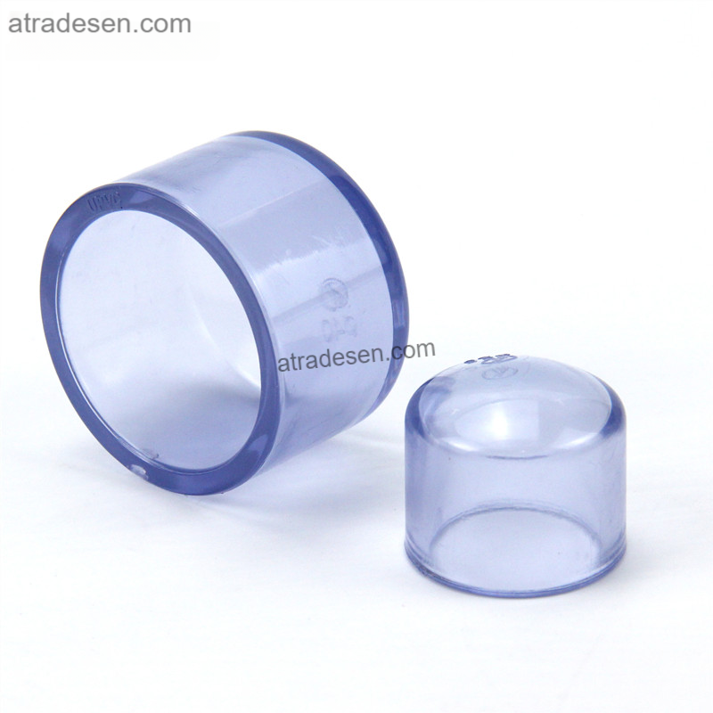 Premium Clear UPVC End Cap (20-75mm) | Transparent Aquarium Plumbing Slip Plug | Pipe Sealer & Spray Bar Cap