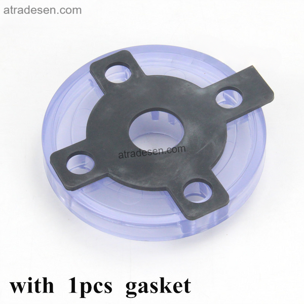 Premium Clear UPVC Flange Fitting (20-63mm) | Transparent Pipe Connector Plate with Gasket | Heavy-Duty Aquarium Plumbing
