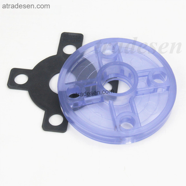 Premium Clear UPVC Flange Fitting (20-63mm) | Transparent Pipe Connector Plate with Gasket | Heavy-Duty Aquarium Plumbing