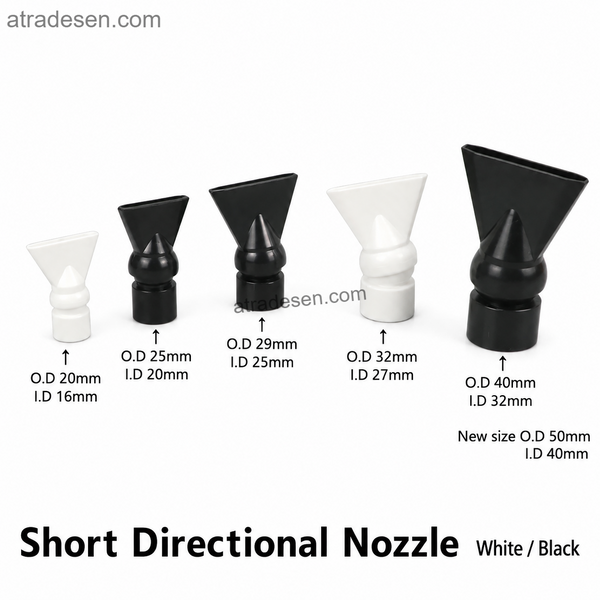 Premium Compact Directional Duckbill Nozzle (16-40mm I.D.) | 360° Adjustable Aquarium Water Outlet | Nano & AIO Rear Filter