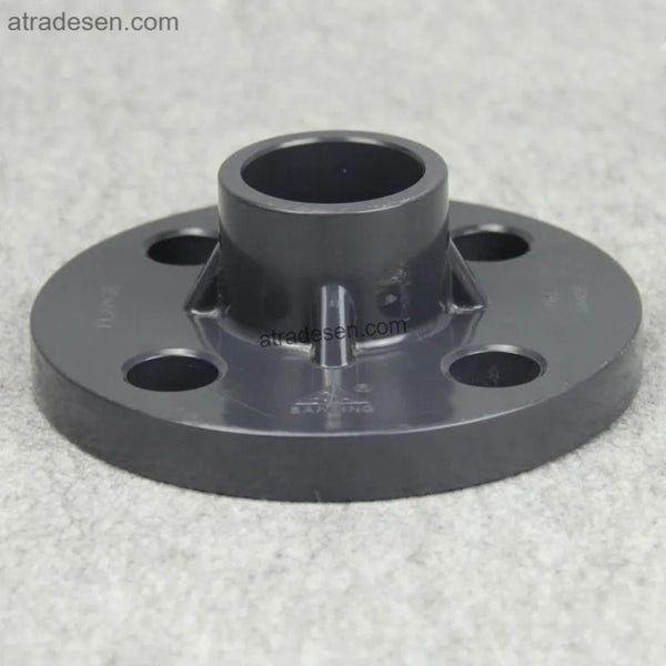 Premium Dark Grey PVC One-Piece Flange (20mm-63mm) - Sanking Chemical Grade Connector