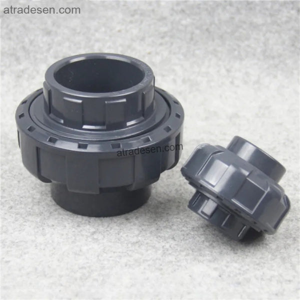 Premium Dark Grey UPVC True Union (20mm-63mm) - Sanking Chemical Grade Quick Release
