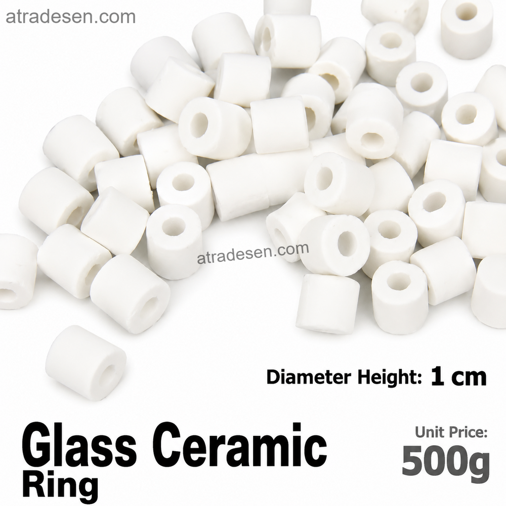 Premium Glass Ceramic Bio-Filter Rings (500g) | Porous Aquarium Biological Media | For Sump & Canister Filters