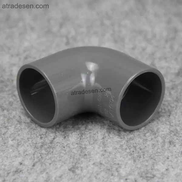 Heavy-Duty Grey PVC 90-Degree Elbow (90mm-315mm) - High Pressure Pipe Fitting for Industrial