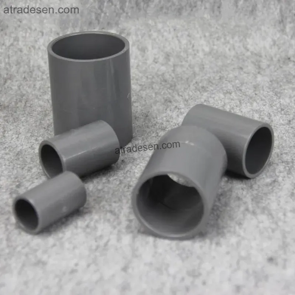 Premium Grey PVC Straight Coupling (20mm-75mm) - Slip Pipe Connector for Aquarium & DIY